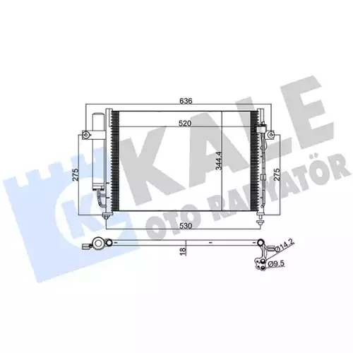 KALE Klima Radyatörü Kondanser 391700