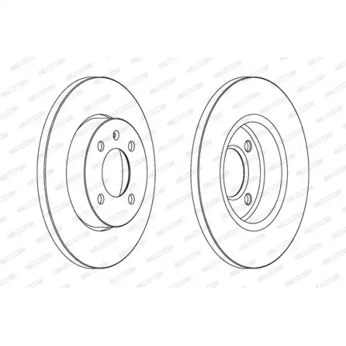 FERODO Ön Fren Diski 256X13 4X100 DDF205