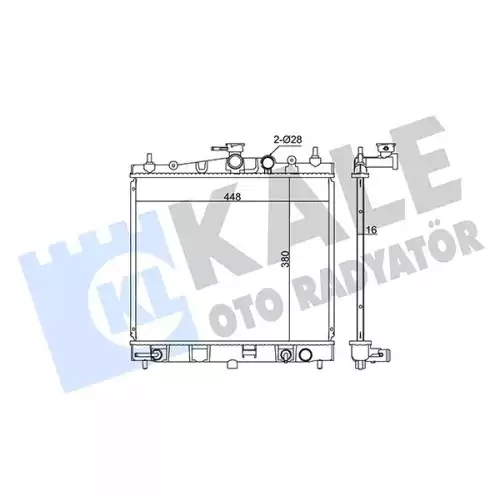 KALE Motor Su Radyatörü 342050