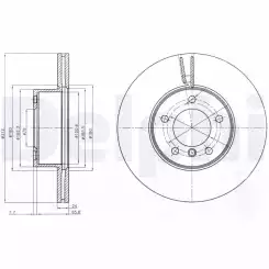 DELPHI Ön Fren Diski Takım BG4172C