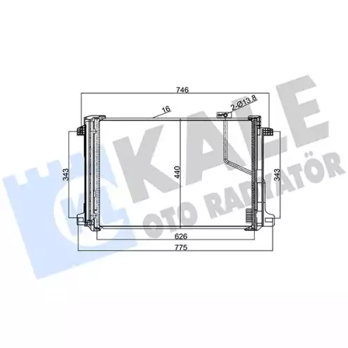 KALE Klima Radyatörü Kondanser 343030