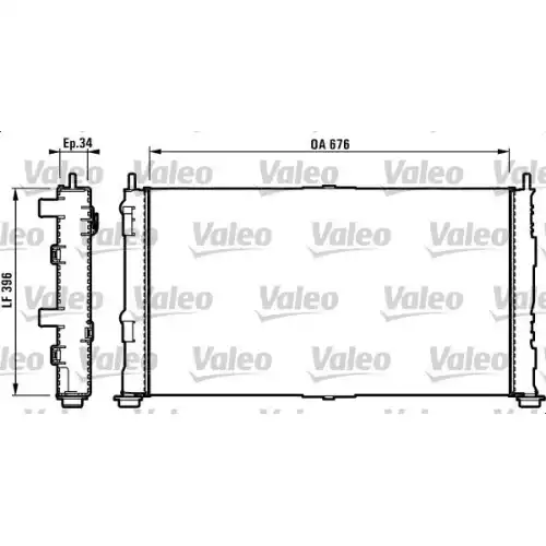 VALEO Motor Su Radyatörü 732755