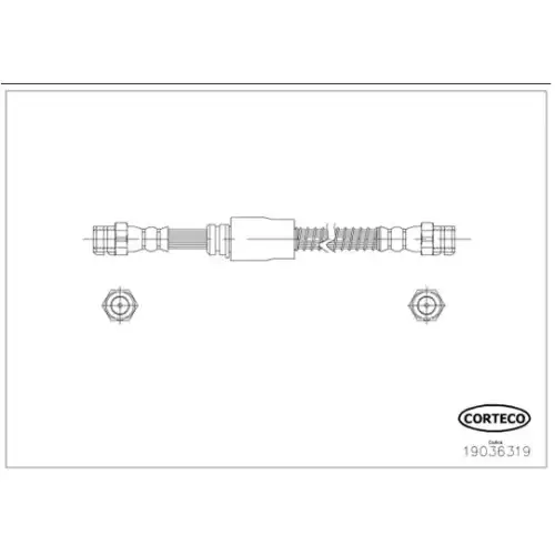 CORTECO Fren Hortumu Ön 504mm 19036319