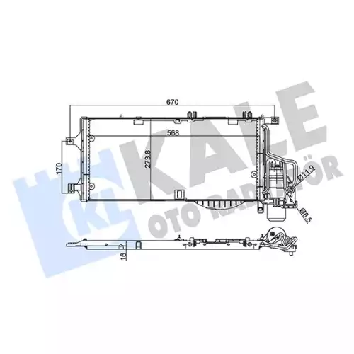 KALE Klima Radyatörü Kondanser 342895