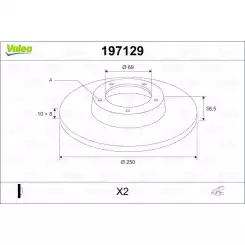 VALEO Arka Fren Diski Tk 197129