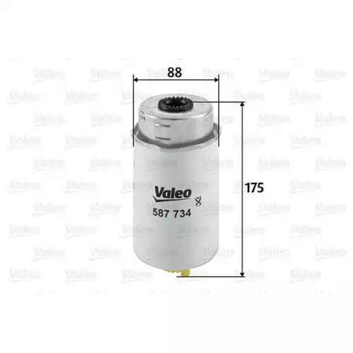 VALEO Yakıt Filtre Mazot 587734