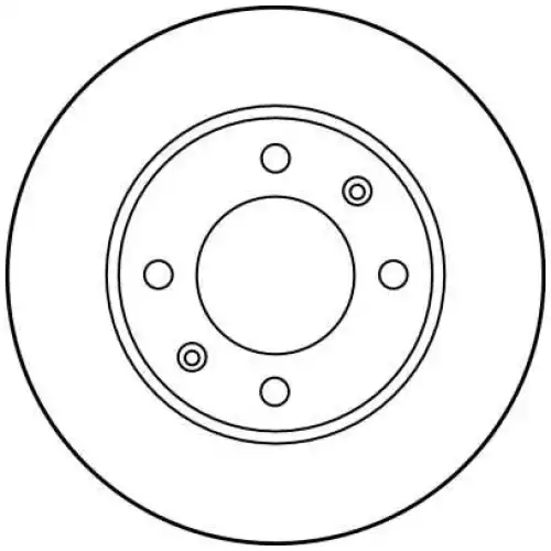 TRW Arka Fren Diski Düz DF1224