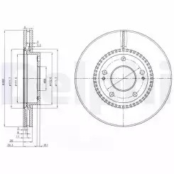 DELPHI Ön Fren Diski Havalı 280 5 BG3861