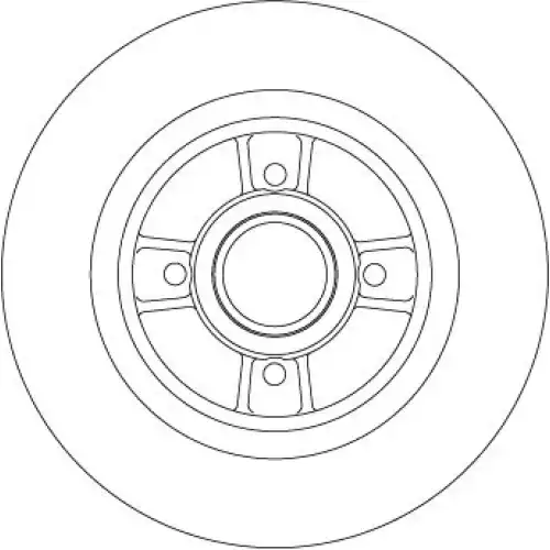 TRW Arka Fren Diski Düz Rulmansız DF4272BS