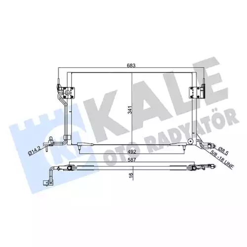 KALE Klima Radyatörü Kondanser 345210