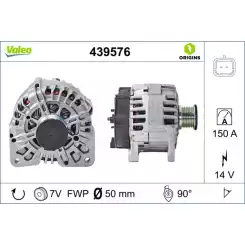 VALEO Alternatör 12 V 150A 439576