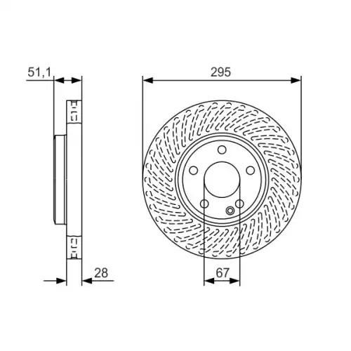 BOSCH Ön Fren Diski 0986479A58