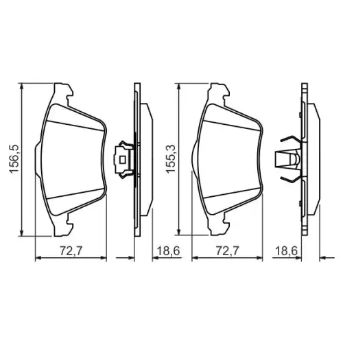 BOSCH Ön Fren Balatası Tk 0986494492