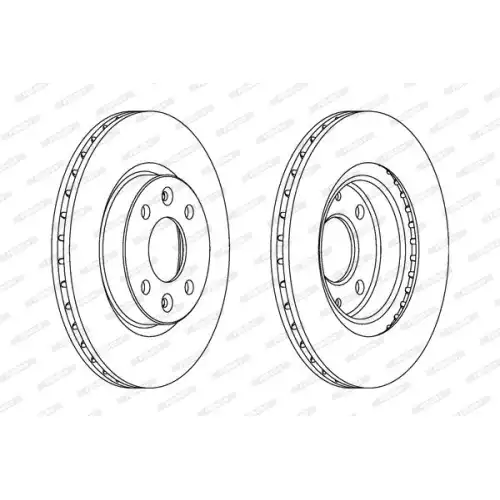 FERODO Ön Fren Diski Havalı 259Mm DDF1096