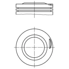 MAHLE Motor Pistonu 80.50mm 0817702