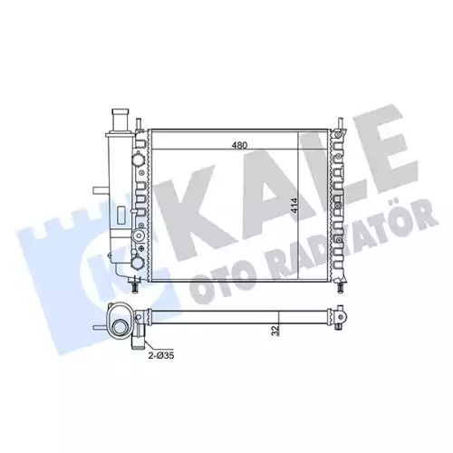 KALE Motor Su Radyatörü 342270