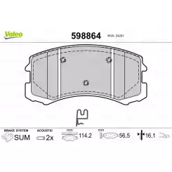 VALEO Ön Fren Balatası Tk 598864