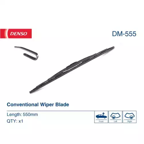 DENSO Ön Cam Silecek Süpürgesi Tek 550mm/22Inc DM-555