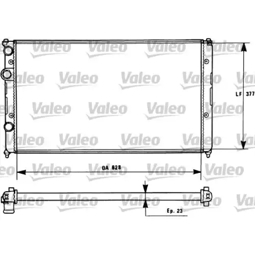 VALEO Motor Su Radyatörü Manuel Klimalı 731268