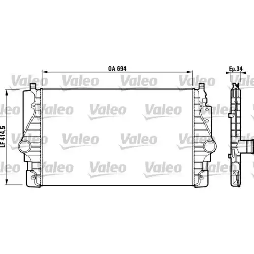 VALEO Turbo İntercooler Radyatörü 817372