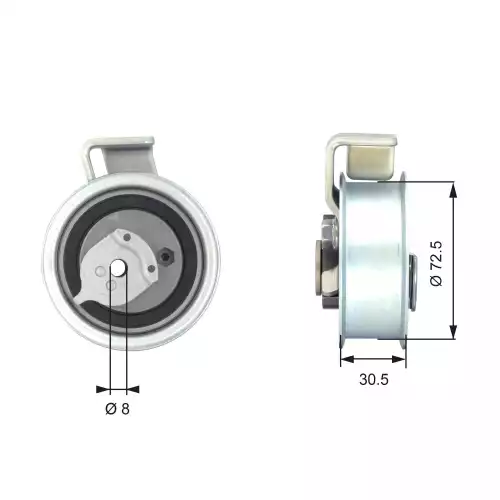 GATES Eksantrik Triger Gergi Rulmanı T43018