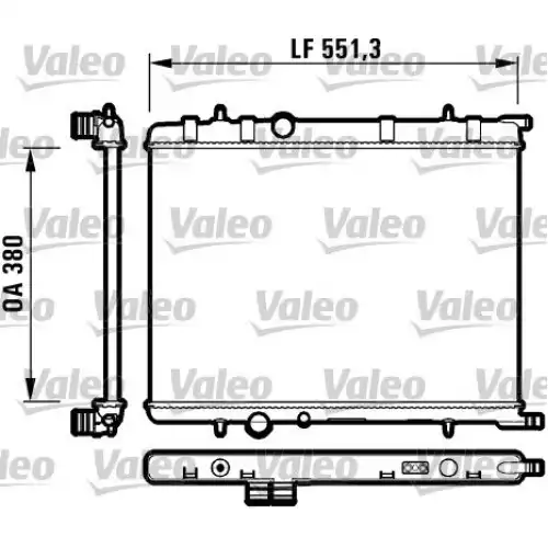 VALEO Motor Su Radyatörü Manuel 732908