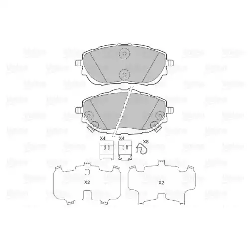 VALEO Ön Fren Balatası Tk 670362