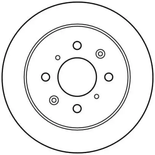 TRW Arka Fren Diski Düz DF4191
