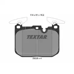 TEXTAR Ön Fren Balatası 2502801