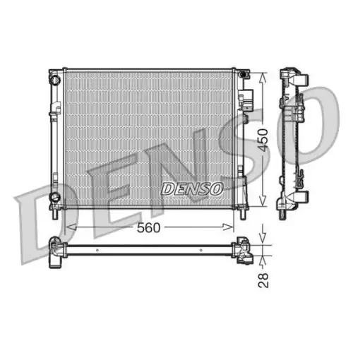 DENSO Radyatör Su Klimasız Mekanik DRM23096