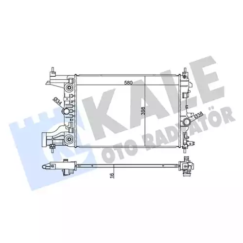 KALE Motor Su Radyatörü 355200