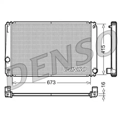 DENSO Motor Su Radyatörü DRM50051