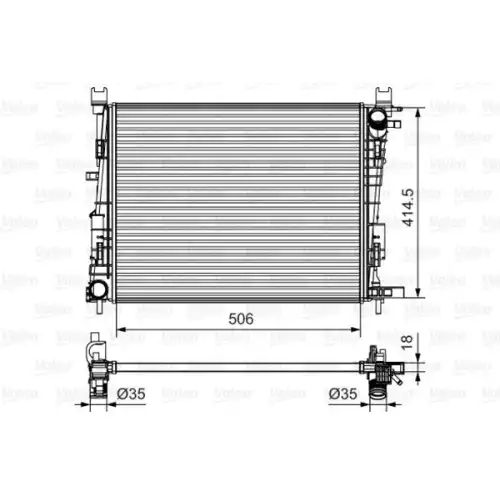 VALEO Motor Su Radyatörü 735634