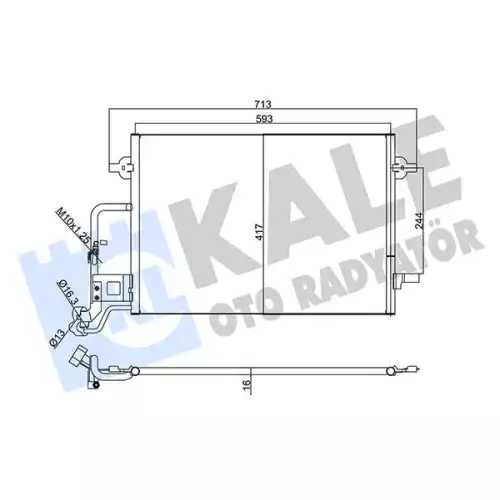 KALE Klima Radyatörü Kondanser 342920