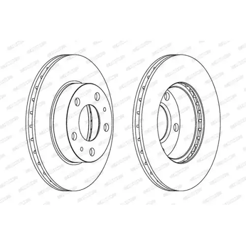 FERODO Ön Fren Diski Havalı 300Mm DDF768