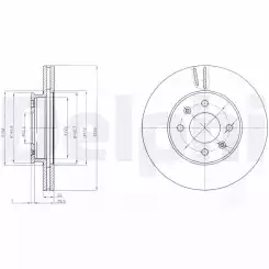 DELPHI Ön Fren Diski Havalı 256 4 BG4096