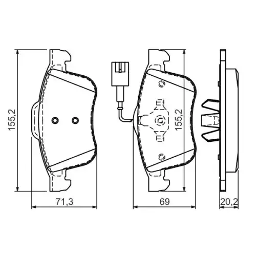 BOSCH Ön Fren Balatası Tk 0986494465