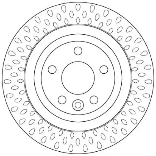 TRW Arka Fren Diski DF6387