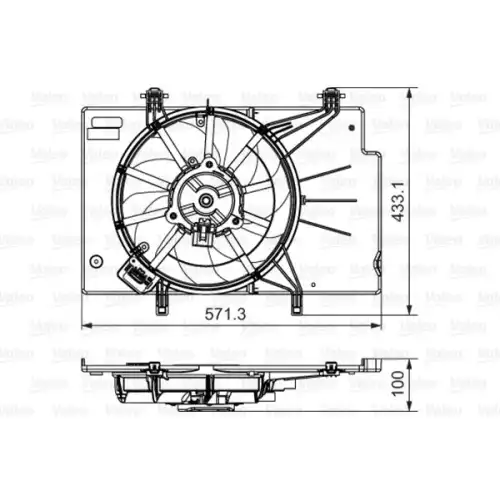 VALEO Fan Motoru Seti 696346