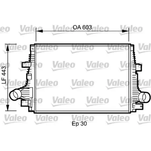 VALEO Turbo İntercool radyatörü 818794