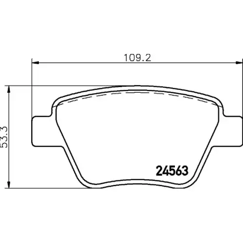 MINTEX Arka Fren Balatası Tk MDB 2972