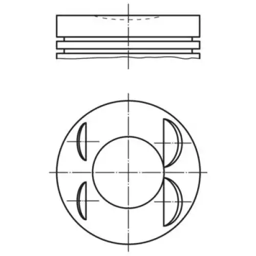 MAHLE Motor Piston Segman Std 86.00mm 0396500