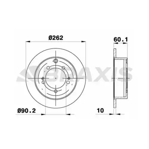 BRAXIS Arka Fren Diski AE0605