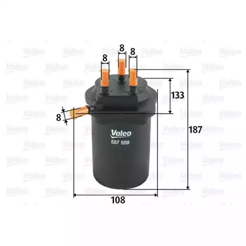 VALEO Yakıt Filtre Mazot 587559