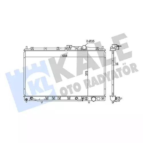 KALE Motor Su Radyatörü 342040