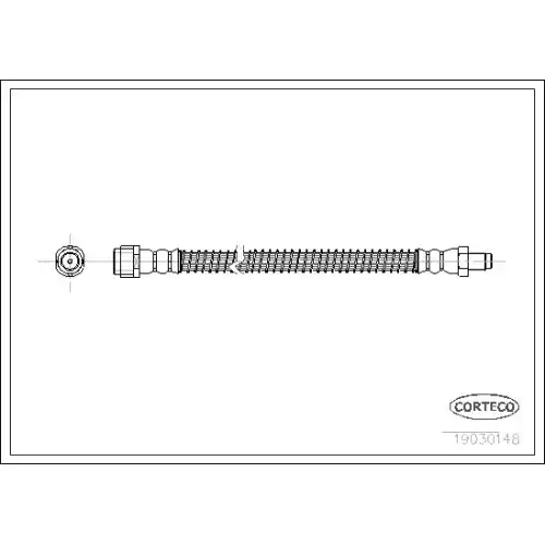 CORTECO Arka Fren Hortumu 19030148