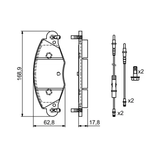 BOSCH Ön Fren Balatası Tk 0986424581