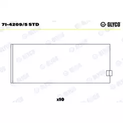 GLYCO Kol Yatak Std 71-4209/5 STD