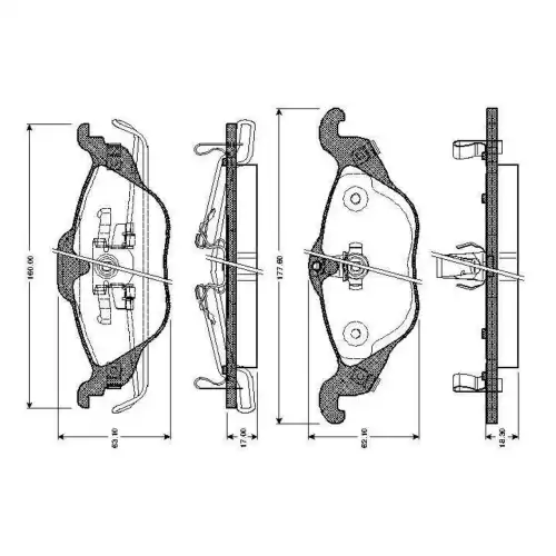 BOSCH Ön Fren Balatası Tk 0986TB2044