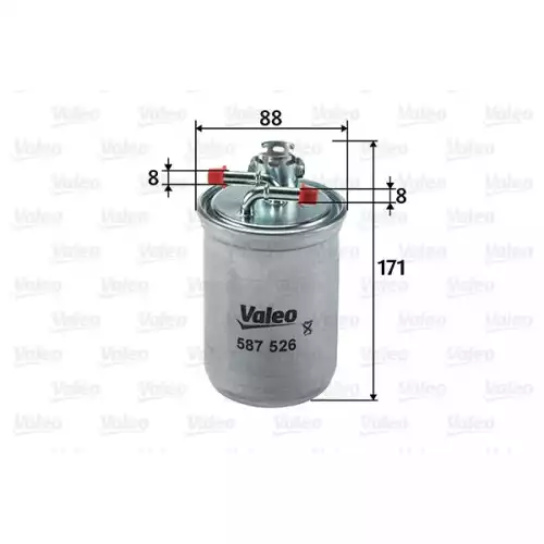 VALEO Yakıt Filtre Mazot 587526